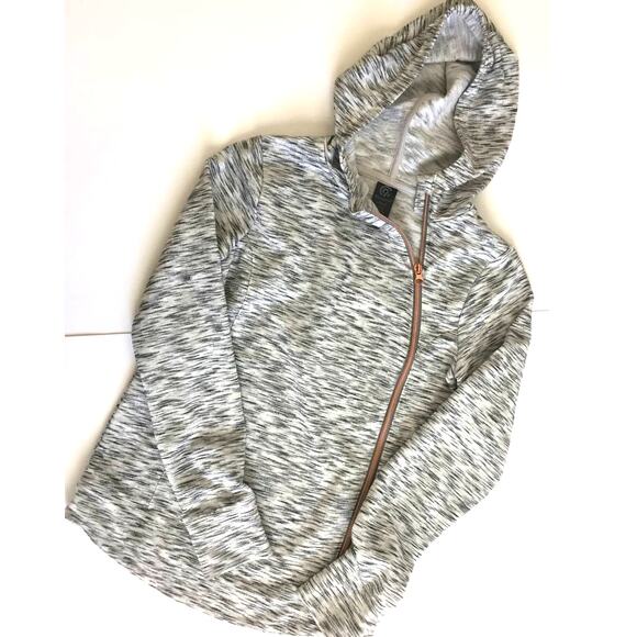 Champion Size Large‎ Hoodie Asymmetrical Rose Gold Zipper Girls/Kids - Picture 1 of 4
